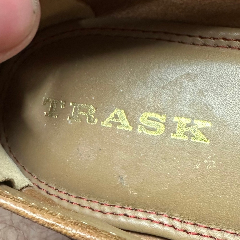Trask Ali Camel Italian Washed eather Slip On Loafer Flat Shoes 11M 36 0462 - Picture 10 of 11